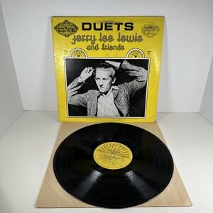 Jerry Lee Lewis and Friends Duets Vinyl LP Record Album Sun 1011 Vocal